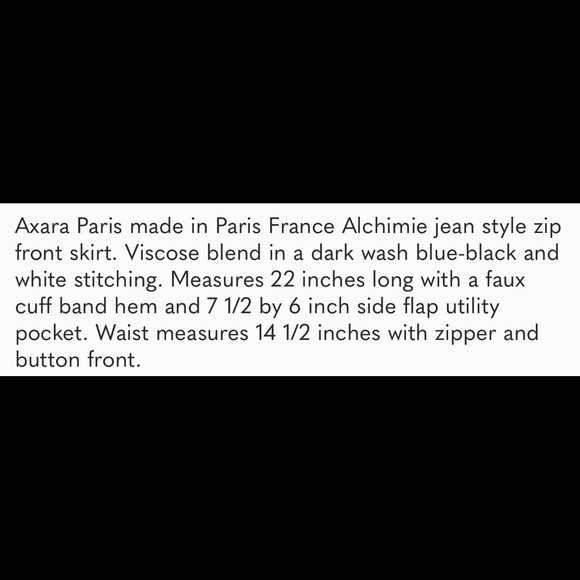 Authentic Axara made in France ๐ซ๐ท Mini Utility Skirt, S - Picture 11 of 11